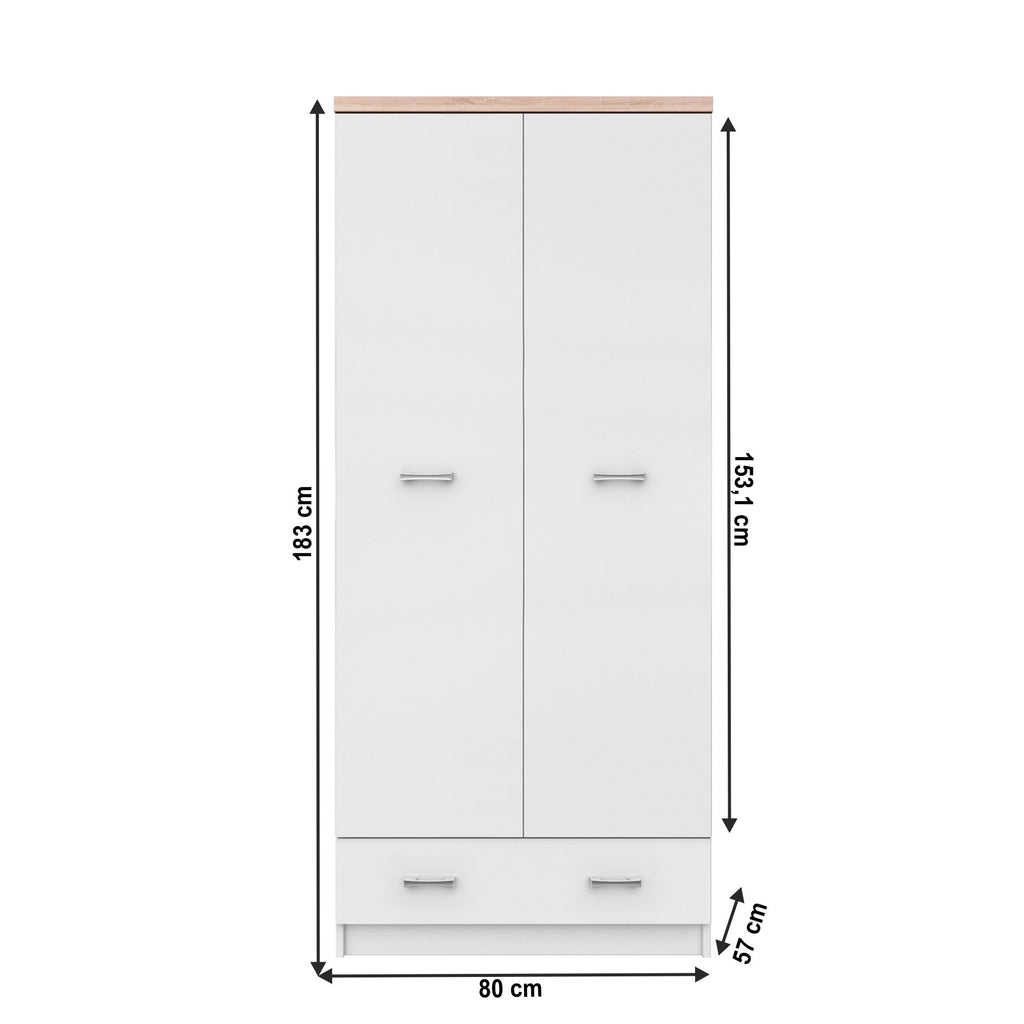 Dulap Topty – schiță cu dimensiuni
