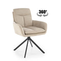 Scaun rotativ K536, bej/negru