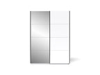 Dulap SMART Zegna ST150 2D (ALB/PLATINUM), vedere 4
