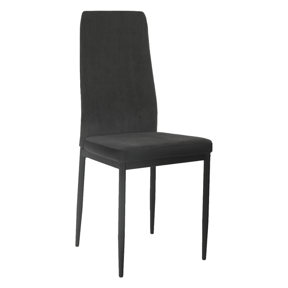 Scaun bucatarie ENRA, gri inchis/negru