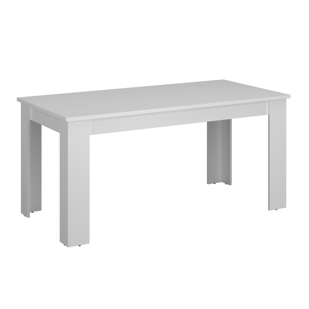 Masa dining extensibila ERODIN, alba, 160-210x90 cm