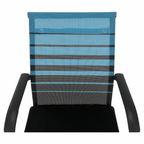 Scaun, albastru/negru, material textil, ESIN