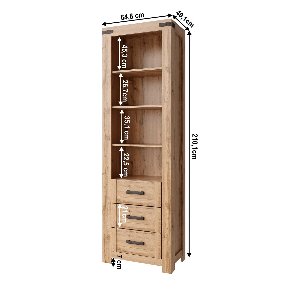 Etajeră Moratiz – schiță cu dimensiuni
