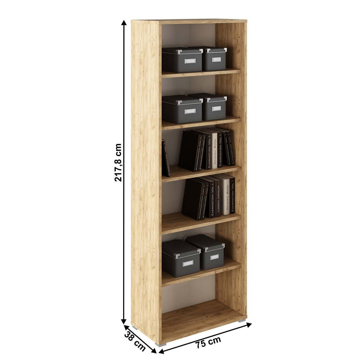 Etajeră Rioma – schiță cu dimensiuni