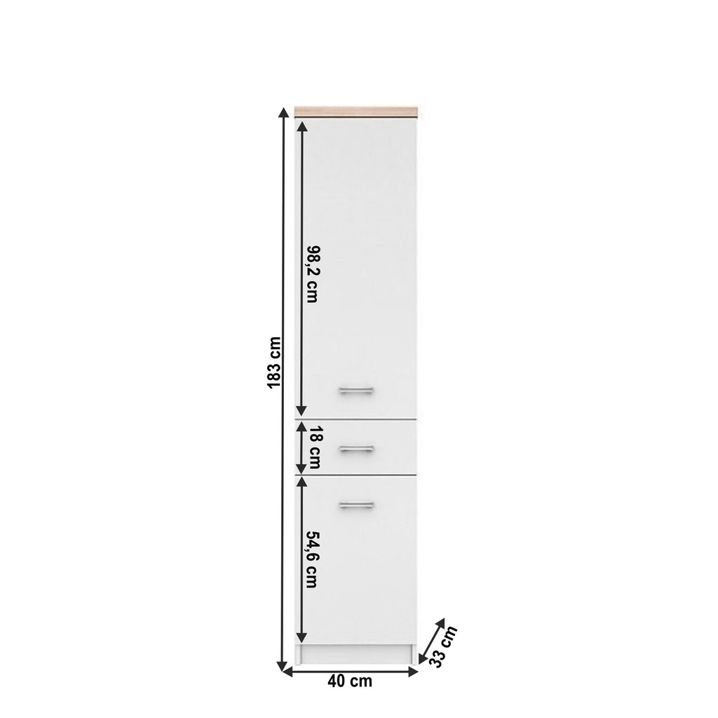 Etajeră Topty – schiță cu dimensiuni