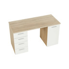 Birou PC EUSTACH, stejar sonoma / alb