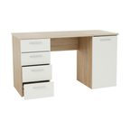 Birou PC EUSTACH, stejar sonoma / alb