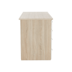 Birou PC EUSTACH, stejar sonoma / alb