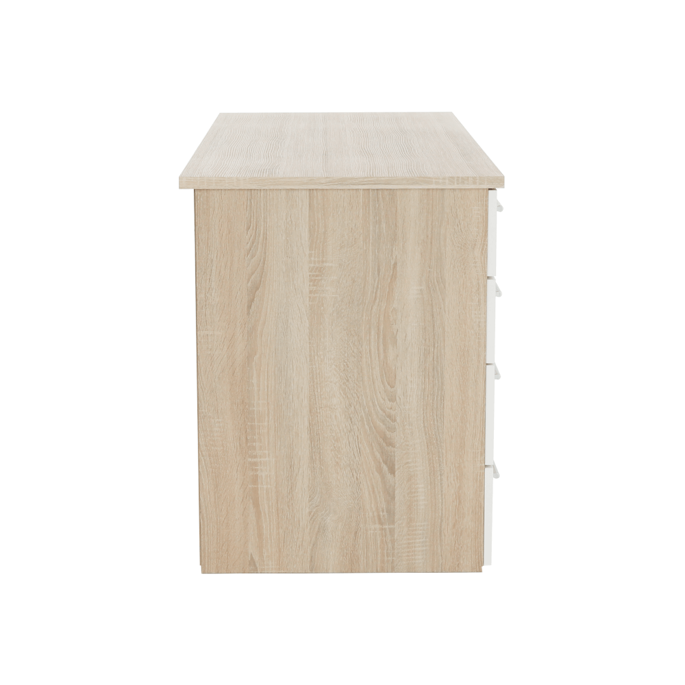 Birou PC EUSTACH, stejar sonoma / alb