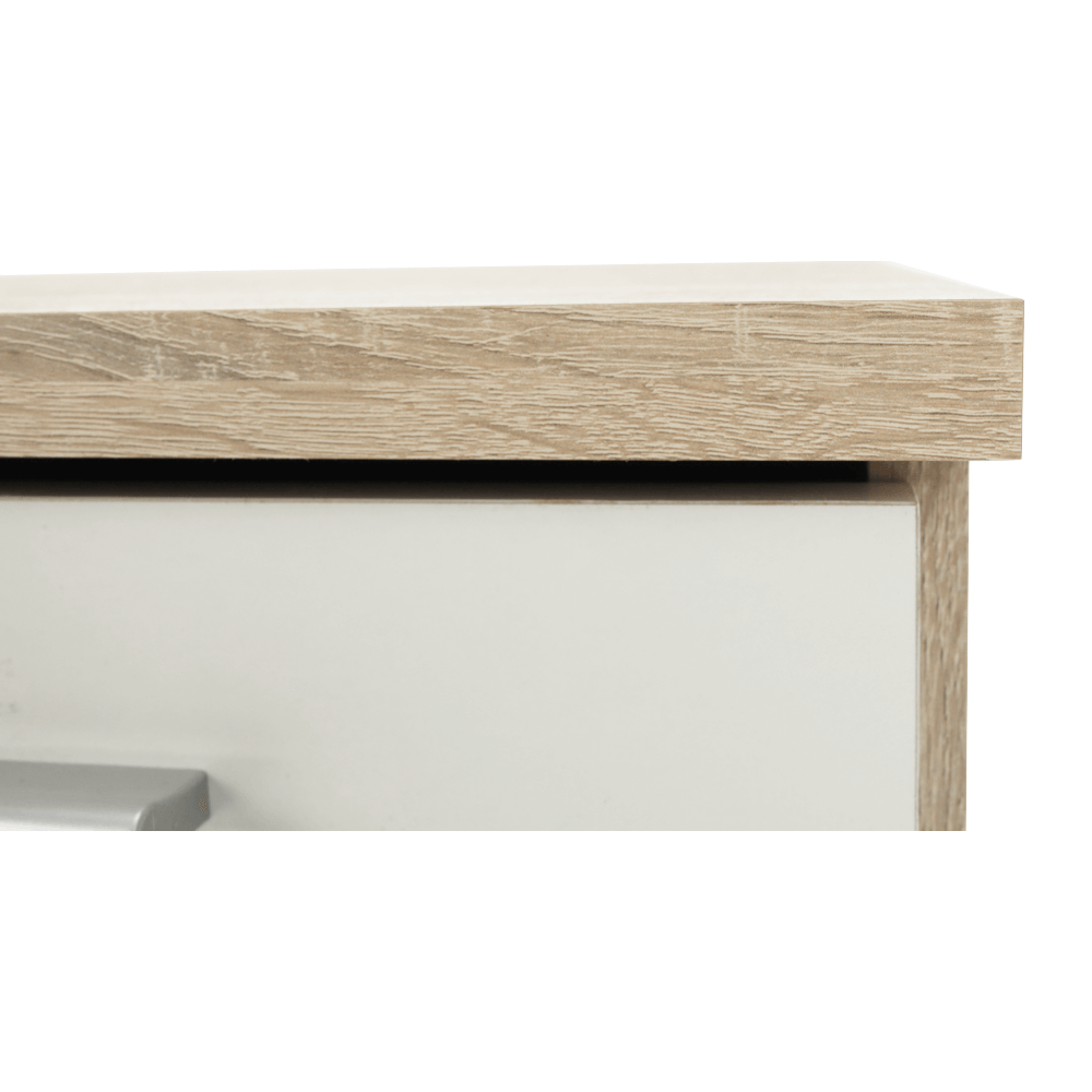 Birou PC EUSTACH, stejar sonoma / alb