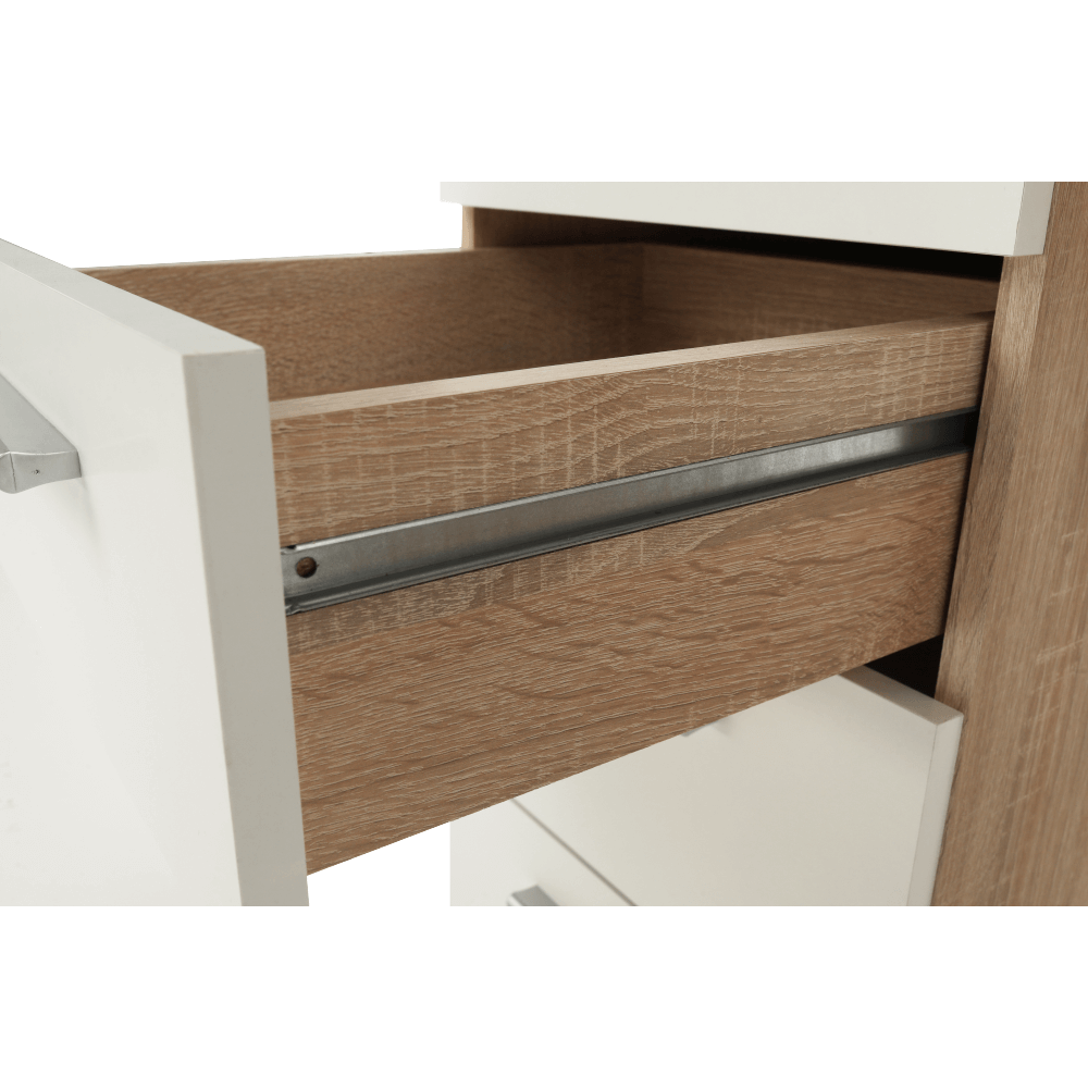 Birou PC EUSTACH, stejar sonoma / alb