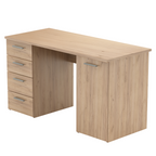 Birou PC EUSTACH, stejar artisan