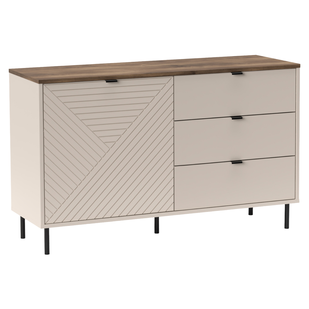 Comoda EYCO 1D3S, casmir/stejar castello