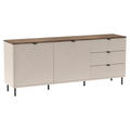 Comoda EYCO 2D3S, casmir/stejar castello
