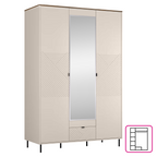 Comoda EYCO 3D1S, casmir/stejar castello