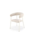 Scaun K557, bej deschis/alb