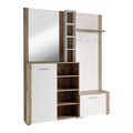 Set pentru anticamera FANDU, alb/stejar artisan