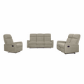 Set canapele 3+2+1 FASAN, tesatura gri-maroniu Taupe