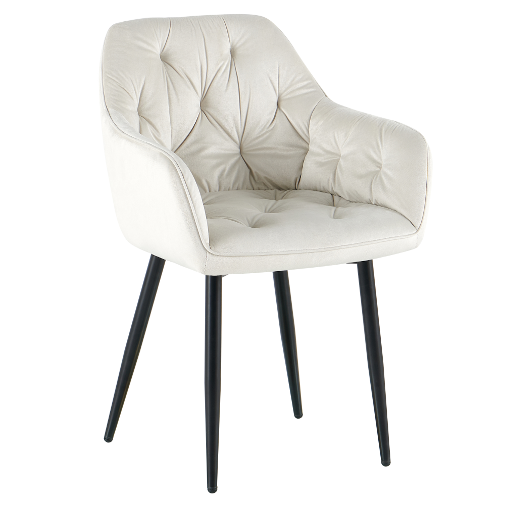 Scaun de design FEDRIS 2 NEW, tesatura Velvet bej