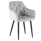 Scaun de design FEDRIS 2 NEW, tesatura Velvet gri deschis