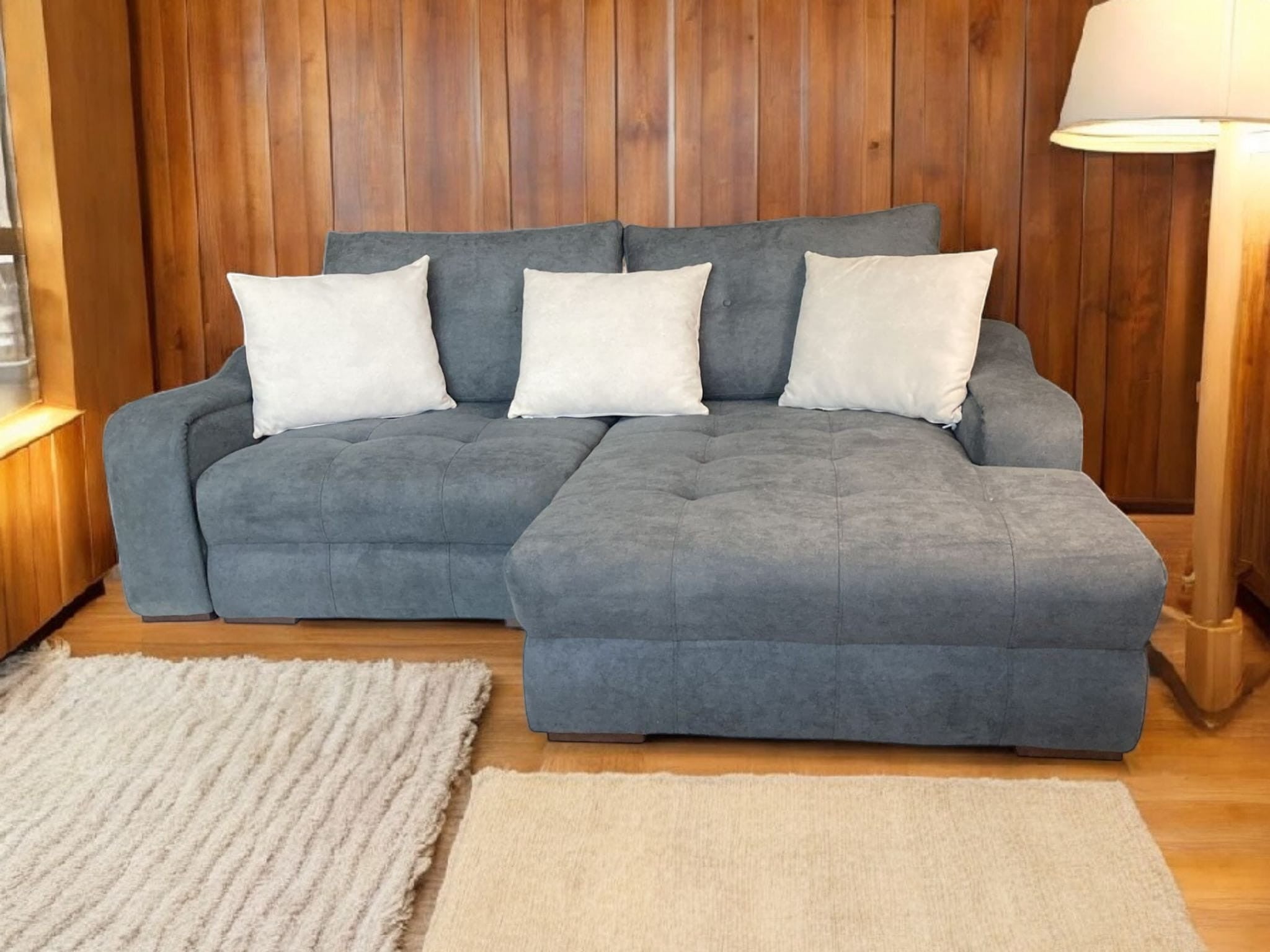 Coltar Atena, extensibil, cu lada de depozitare – Sofas Collection (imaginea 2)