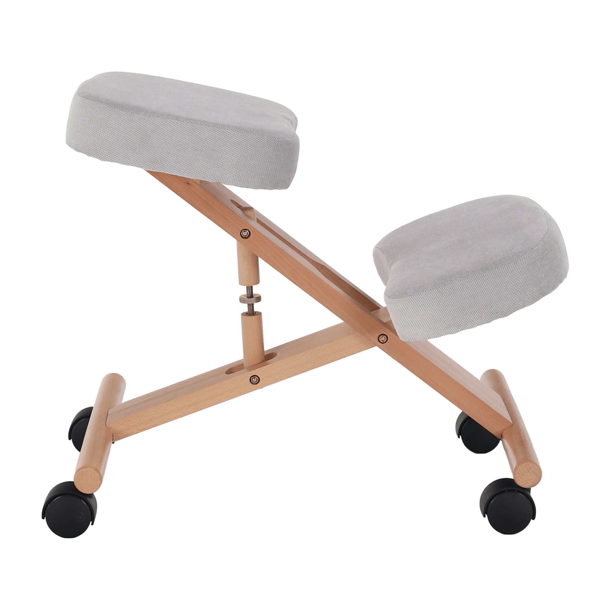 Scaun genunchi ergonomic, gri-maro Taupe / fag, FLONET