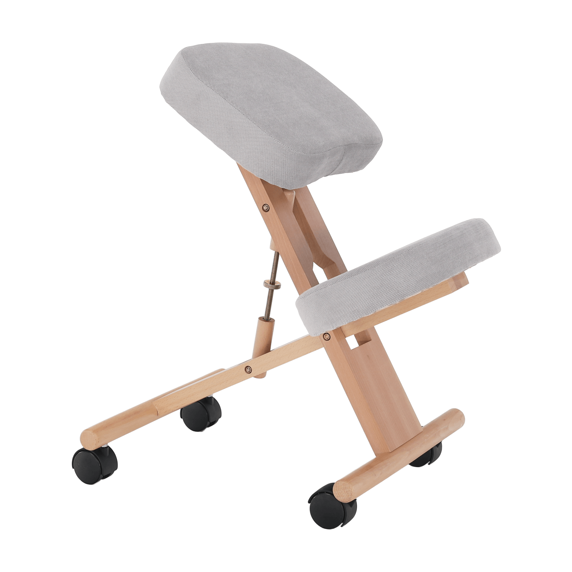 Scaun genunchi ergonomic, gri-maro Taupe / fag, FLONET