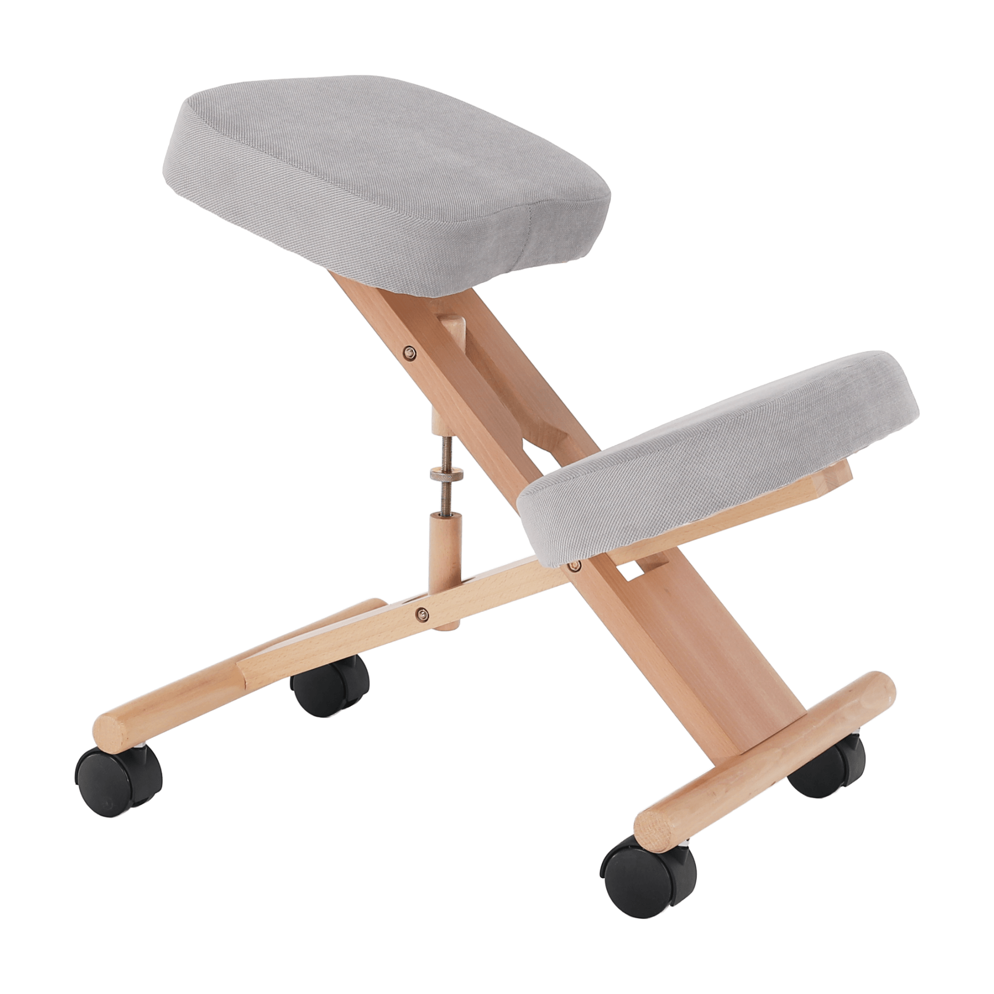 Scaun genunchi ergonomic, gri-maro Taupe / fag, FLONET