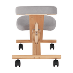 Scaun genunchi ergonomic, gri-maro Taupe / fag, FLONET