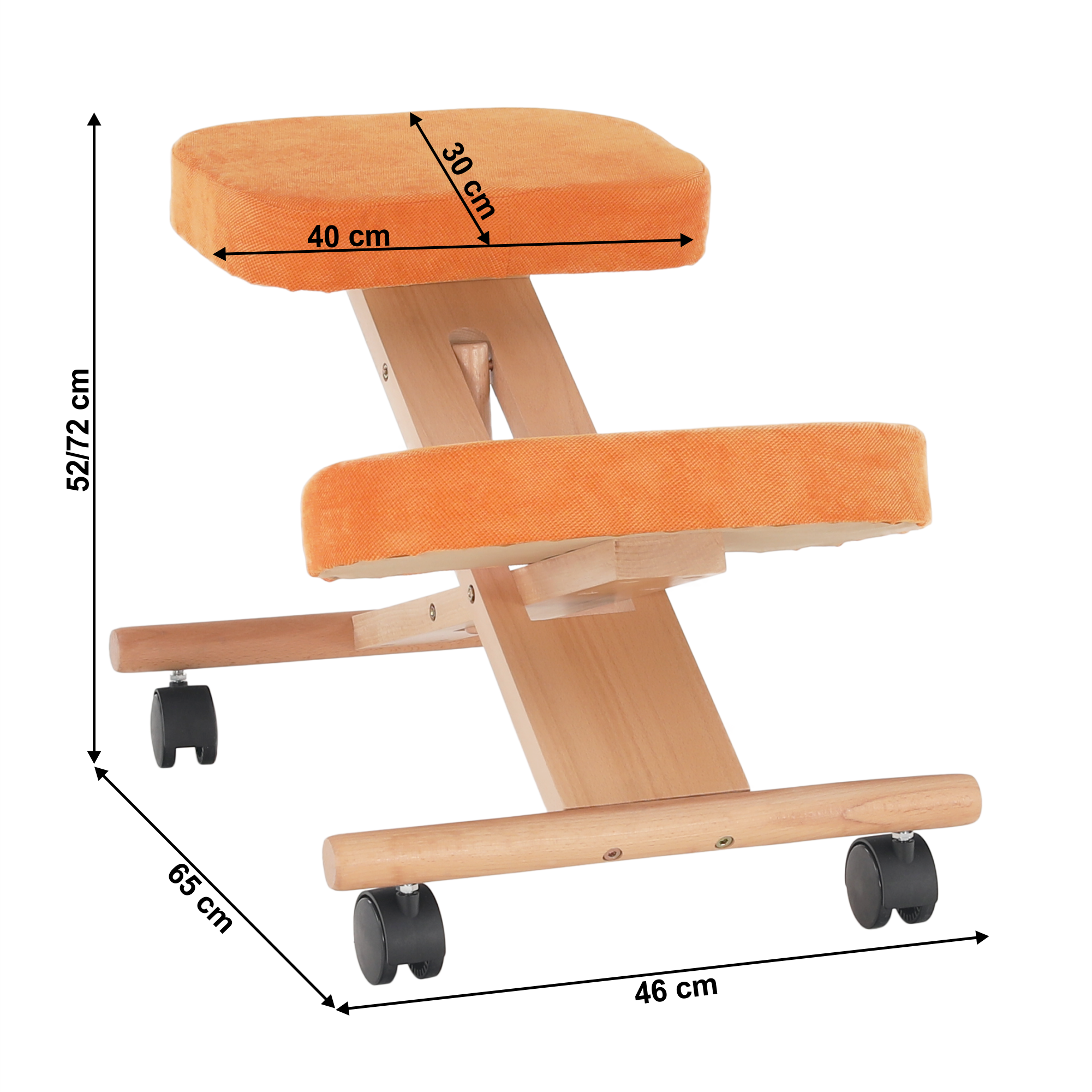 Scaun ergonomic tapitat FLONET, vedere 5