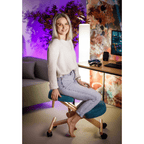 Scaun ergonomic tapitat FLONET, vedere 2