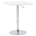 Masa de bar cu inaltime reglabila FLORIAN 3 NEW, alb, 5-104 cm
