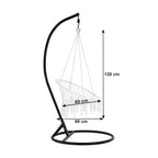 Fotoliu balansoar Amado 2 – schiță cu dimensiuni, imaginea 2