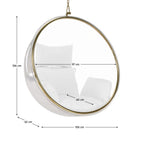 Fotoliu balansoar Bubble – schiță cu dimensiuni, imaginea 4