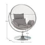 Fotoliu balansoar Bubble – schiță cu dimensiuni