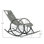 Fotoliu balansoar Rokin – schiță cu dimensiuni