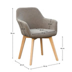 Fotoliu Clorin – schiță cu dimensiuni