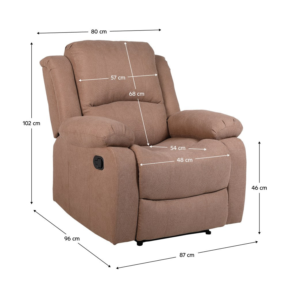 Fotoliu de relaxare Askoy – schiță cu dimensiuni