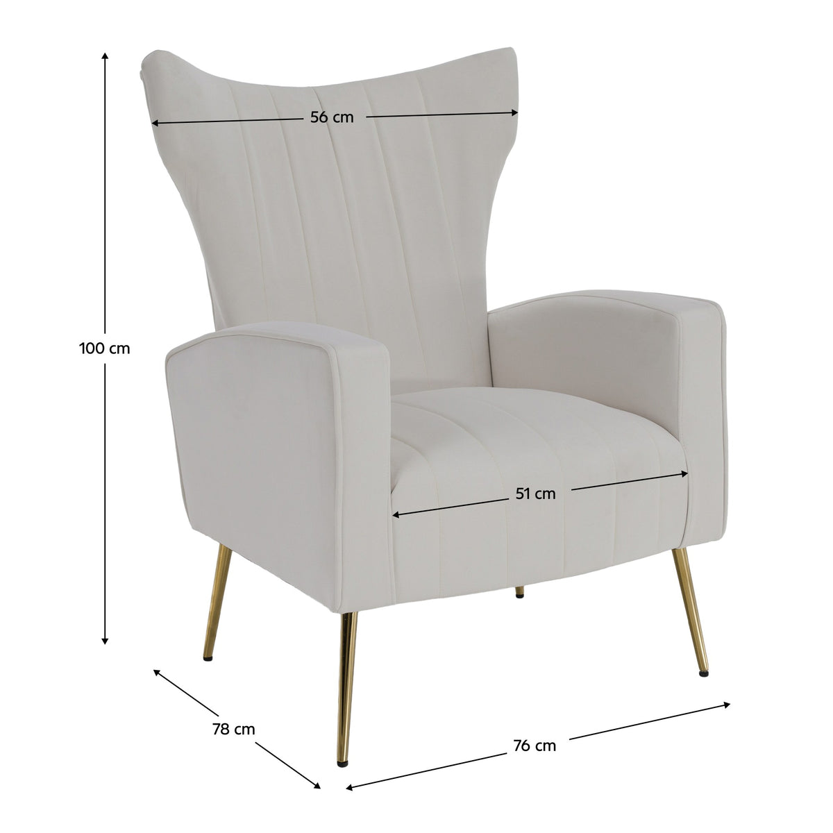Fotoliu de relaxare Baret – schiță cu dimensiuni, imaginea 2