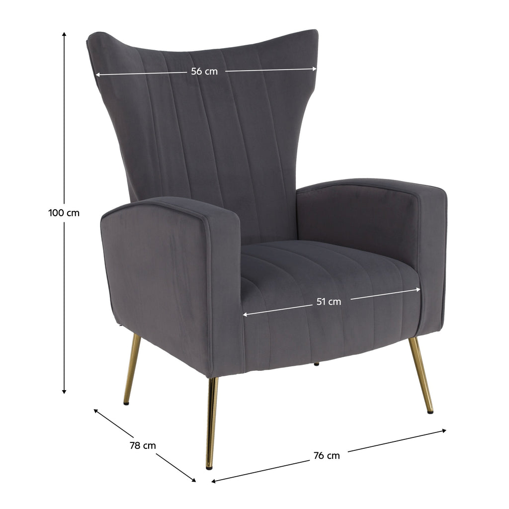 Fotoliu de relaxare Baret – schiță cu dimensiuni