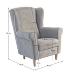 Fotoliu de relaxare Charlot – schiță cu dimensiuni