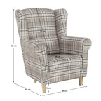 Fotoliu de relaxare Charlot – schiță cu dimensiuni