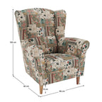 Fotoliu de relaxare Charlot – schiță cu dimensiuni