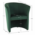 Fotoliu de relaxare Cuba – schiță cu dimensiuni