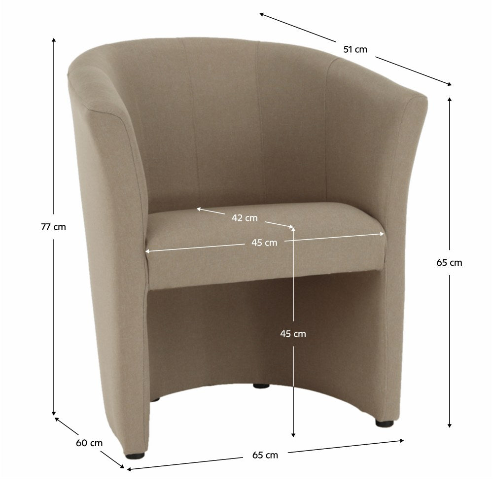 Fotoliu de relaxare Cuba – schiță cu dimensiuni