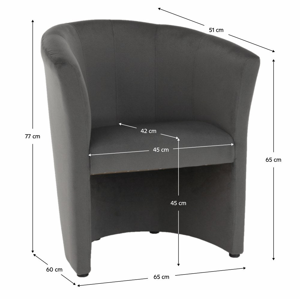Fotoliu de relaxare Cuba – schiță cu dimensiuni