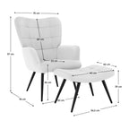 Fotoliu de relaxare Haben – schiță cu dimensiuni