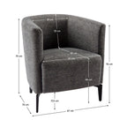 Fotoliu de relaxare Kapy – schiță cu dimensiuni