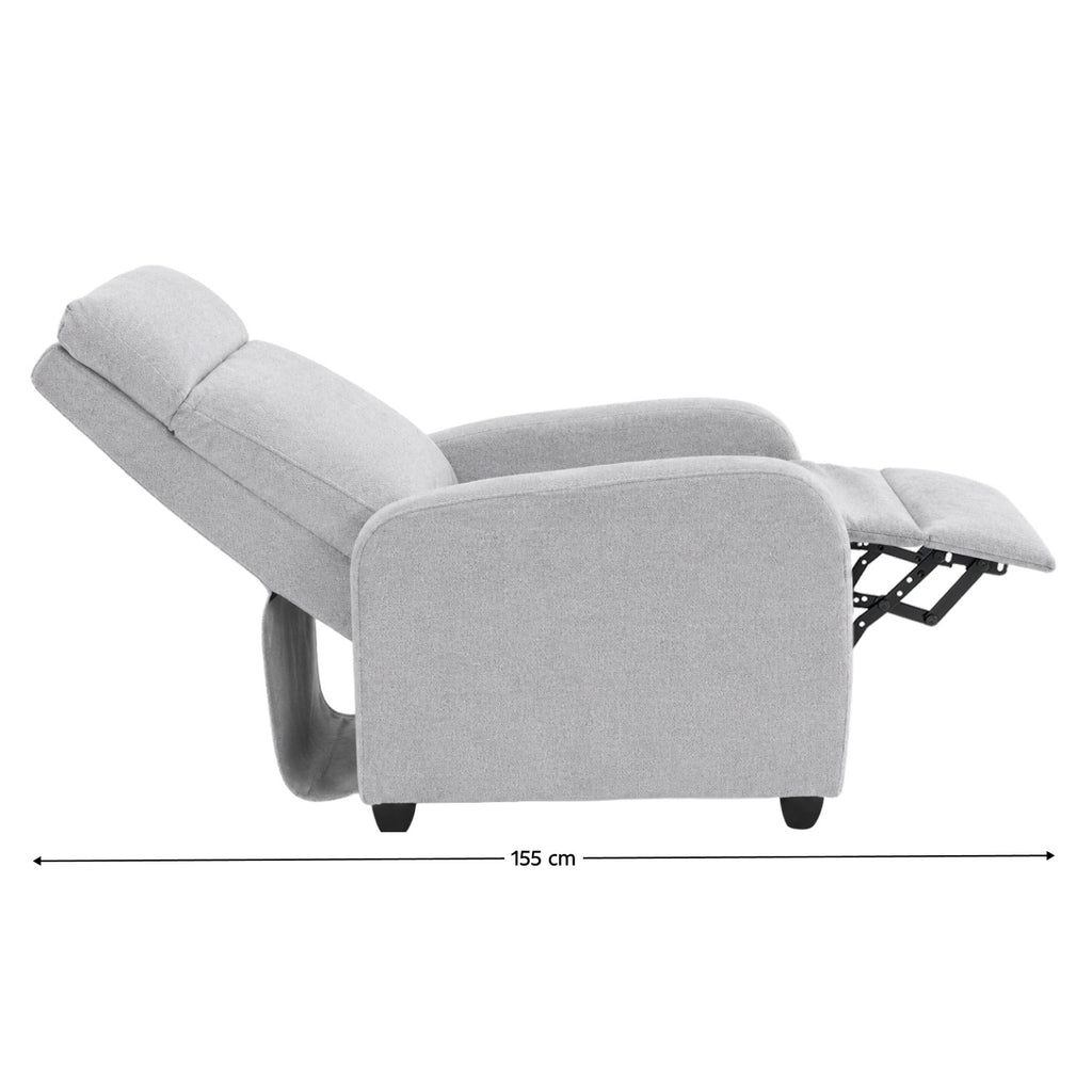 Fotoliu de relaxare Kreso – schiță cu dimensiuni, imaginea 2