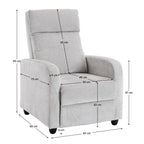 Fotoliu de relaxare Kreso – schiță cu dimensiuni